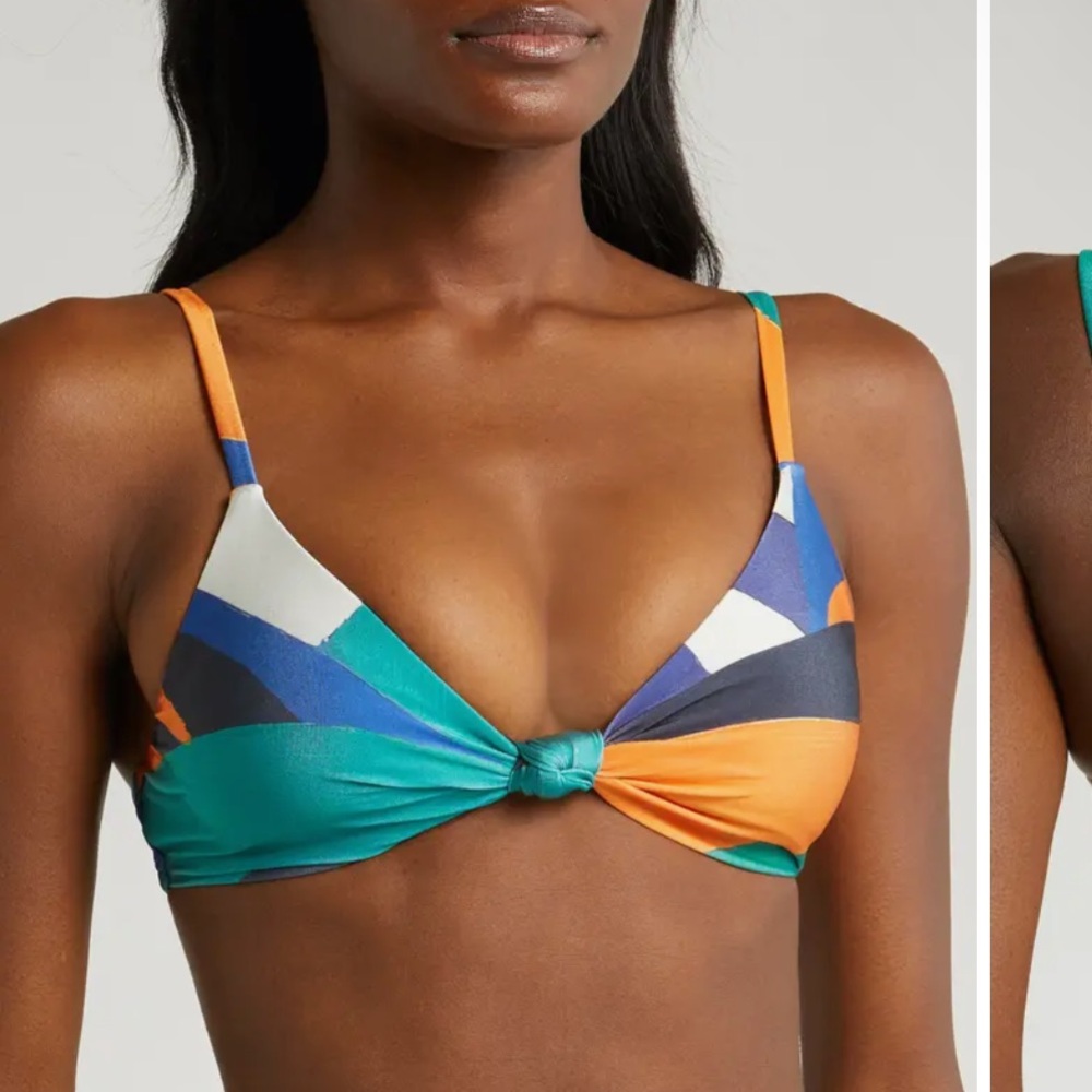 Villa Fresca, Vista Knot Bikini Top, NWT.